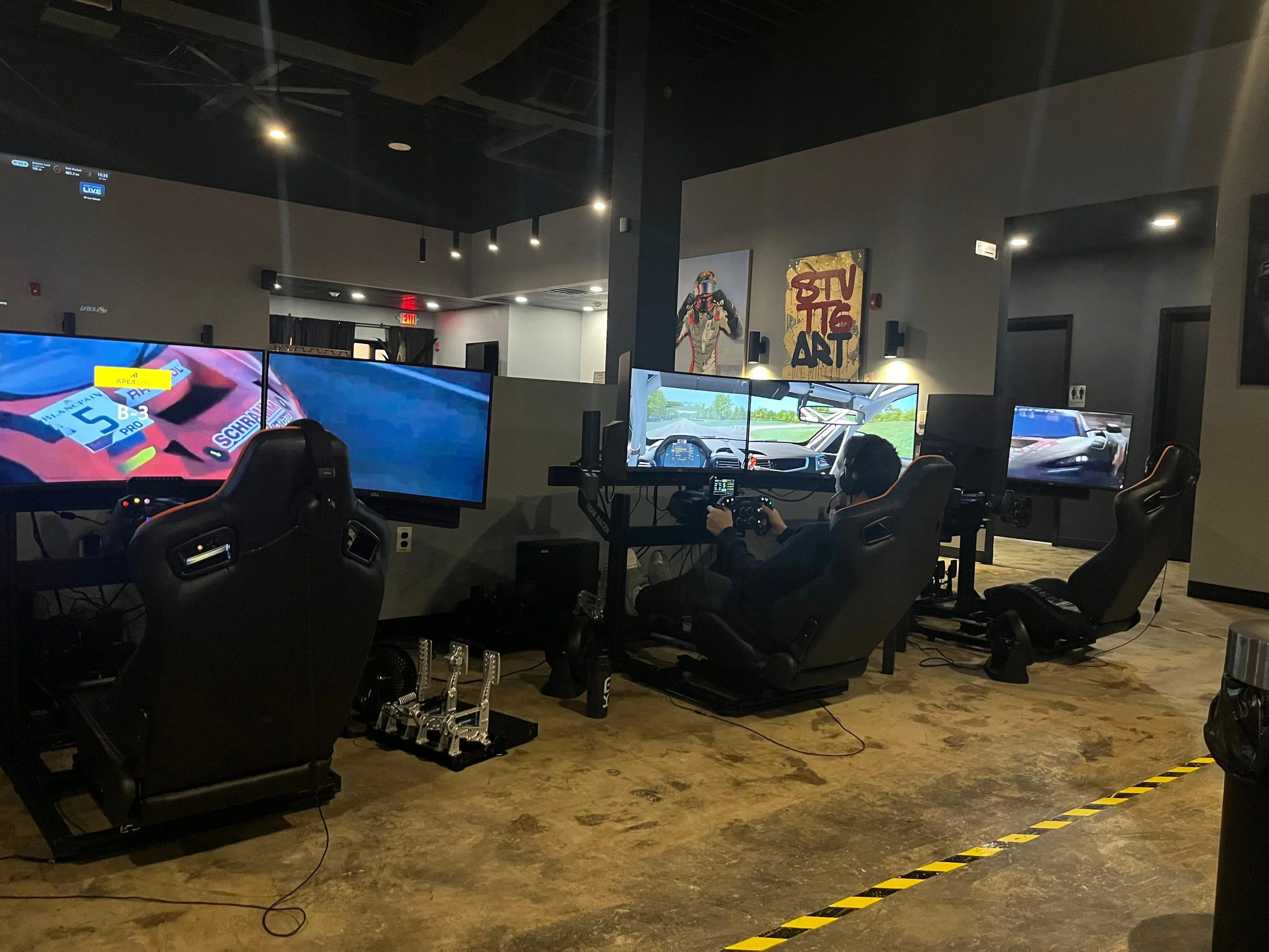 Racing action background